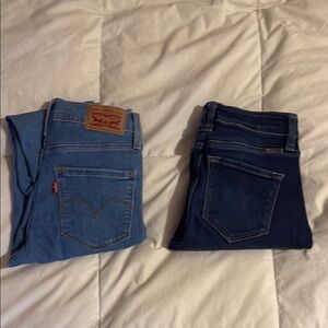 Bundle Levi's Blue Denim Jeans Classic Style and Kancan Jeans